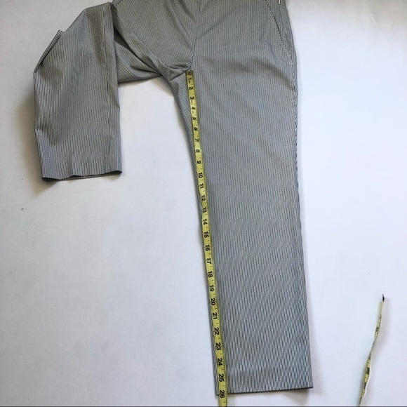 THEORY TREECA STRIPE CROP PANTS Size 6 - Picture 7 of 13